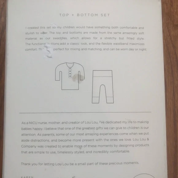 NEW Lou Lou & Company Top + Bottom Set 12-24 Months - Picture 5 of 8